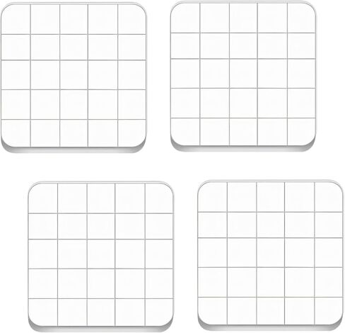 4pcs كتلة ختم الاكريليك ، كتل ختم أكريليك مربعة ، مع خطوط الشبكة ، كتلة ختم صافية ، للحرف اليدوية DIY ، كتب القصاصات ، صنع البطاقات ، الزخارف ومشاريع الختم in Saudi Arabia