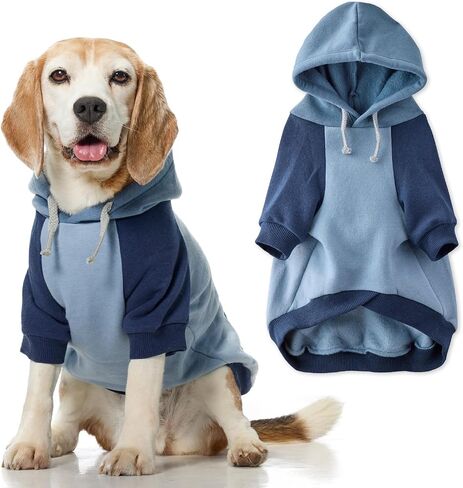 Rocky II - The Extra Comfy Hoodie, Organic Cotton and Recycled Poly Dog Hoodie Pet Coat Sweater for Small, Medium, Large Dogs​​, Pink Chesterfield Plaid, X-Small in Saudi Arabia