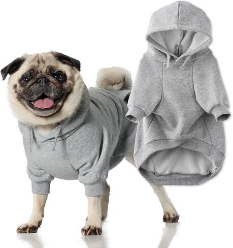 Rocky II - The Extra Comfy Hoodie, Organic Cotton and Recycled Poly Dog Hoodie Pet Coat Sweater for Small, Medium, Large Dogs​​, Pink Chesterfield Plaid, X-Small in Saudi Arabia