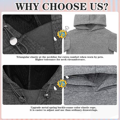 Hoodie الكلب Expawlorer للكلاب الصغيرة المتوسطة الكبيرة ، وملابس الحيوانات الأليفة الناعمة والدافئة ، وسترة الكلب مع ثقب المقود والجيب ، ومعطف الطقس البارد في فصل الشتاء ، والبلوز للبنين ، والرمادي L. in Kuwait