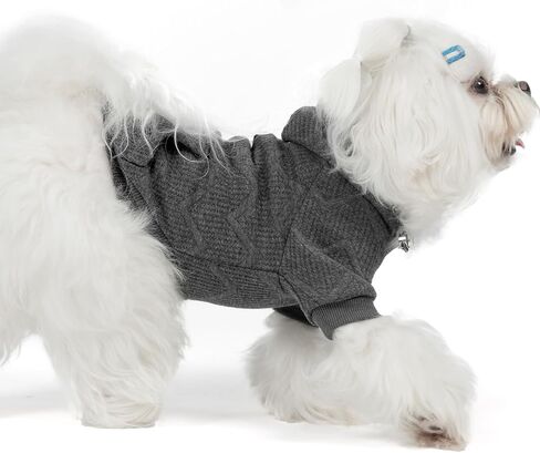 Hoodie الكلب Expawlorer للكلاب الصغيرة المتوسطة الكبيرة ، وملابس الحيوانات الأليفة الناعمة والدافئة ، وسترة الكلب مع ثقب المقود والجيب ، ومعطف الطقس البارد في فصل الشتاء ، والبلوز للبنين ، والرمادي L. in Kuwait
