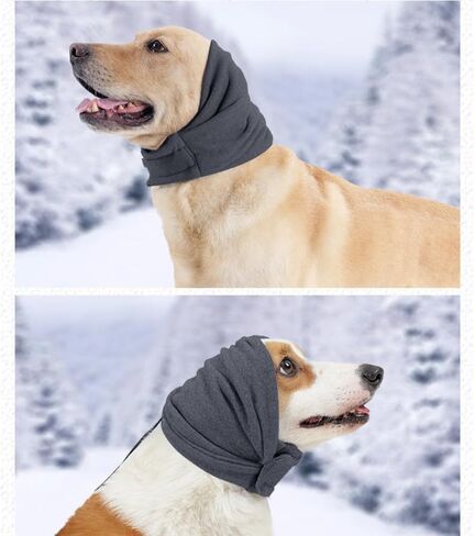 NTurabov Dog Calming Hoodie Ultra-Soft no Flap Ear Wraps for Dogs Gentle-fit. Head Covers for Noise Effective Reduction. Dog Calming Hood for Thunder, Lightning Comfort. Ear Wrap Head Anxiety Relief in Saudi Arabia