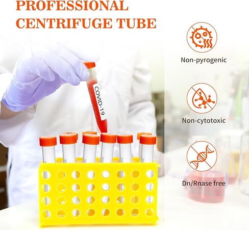 أنابيب الطرد المركزي الدقيقة 2 مل 1000 قطعة، أنابيب الطرد المركزي مع غطاء مرفق، حاوية قوارير زجاجات صغيرة مستديرة شفافة للطرد المركزي للمختبر، أنابيب بلاستيكية للمختبر، [2 مل، عبوتين كيس، 1000 قطعة] in Kuwait