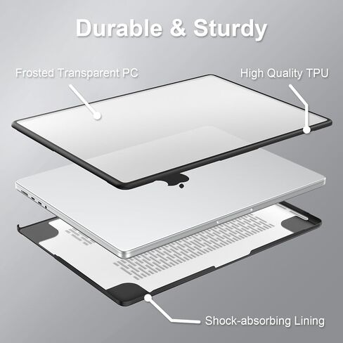 AKIT Compatible with MacBook Pro 14 inch Case 2025-2021 M4 M3 M2 M1 Pro Max A3112 A3185 A3401 A2918 A2992 A2779 A2442, [Anti-Cracking] Hard Shell Laptop Case&Keyboard Cover&Screen Protector, Pink in Kuwait