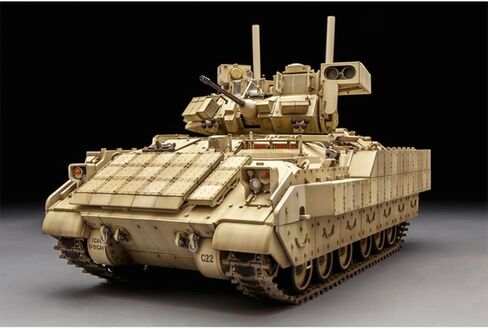 花田制造 Meng M3a3 Bradley مع سيارة قتال سلاح الفرسان الأمريكية III ، 1/35 Scale Military Model Kit Model SS-006 in Kuwait