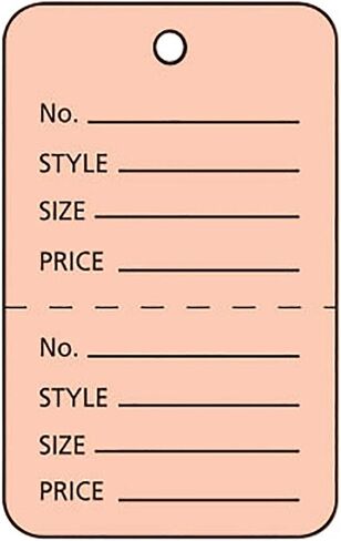 SSWBasics Pink Perforated Clothing Tags - 1,000 Unstrung Tags for Clothes - Coupon Price Tags - Clothing Tags and Labels - 1¾" W x 2⅞"H in Saudi Arabia