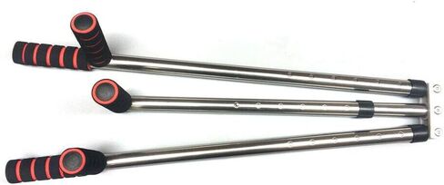 DOMINTY 3 Bar Leg Stretcher Leg Split Extension Device Iron Leg Support Yoga Exercise Martial Arts Gym Flexibility Stretching Machine Stretching Equipment Martial Arts Stretch Yoga Gym, Silver in Saudi Arabia