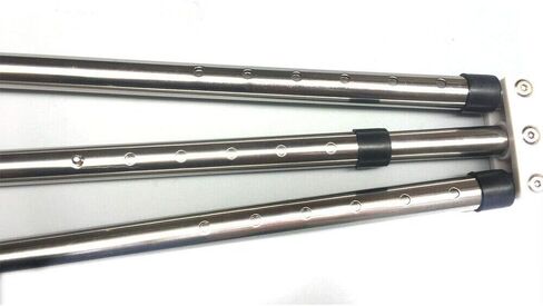 DOMINTY 3 Bar Leg Stretcher Leg Split Extension Device Iron Leg Support Yoga Exercise Martial Arts Gym Flexibility Stretching Machine Stretching Equipment Martial Arts Stretch Yoga Gym, Silver in Saudi Arabia