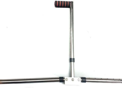 DOMINTY 3 Bar Leg Stretcher Leg Split Extension Device Iron Leg Support Yoga Exercise Martial Arts Gym Flexibility Stretching Machine Stretching Equipment Martial Arts Stretch Yoga Gym, Silver in Saudi Arabia