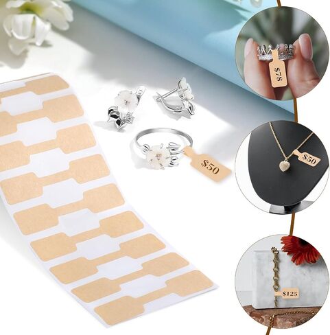 1000 PCS علامات سعر المجوهرات ذاتيًا ملصقات أسعار مجوهرات لاصقة ملصقات ملصقات ملصقات مجوهر in Saudi Arabia
