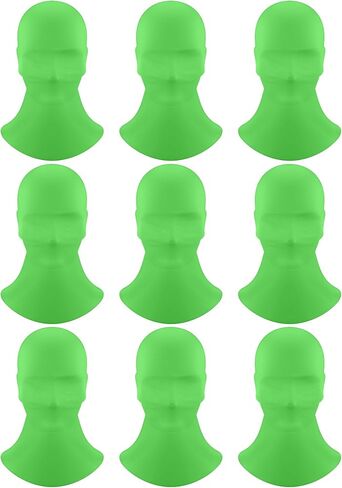 Eurzom 9 Pieces Black Full Face Masks Halloween Faceless Hood Mask Skin Head Mask Cosplay Latent Mask for Halloween Masquerade Cosplay Party Unisex Men Women Costume in Kuwait