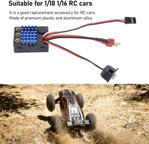 35A ESC بدون فرش ، محسّن خانق الاستجابة عن بُعد المحرك بدون مستشعر ESC لـ 1/18 1/16 RC CARS in Saudi Arabia