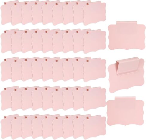 50 PCS تسميات سلة مقطع على ملصقات سلة قابلة للإزالة باللون الوردي ، علامات سلة لتصنيف مقطع على ملصقات سلة قابلة لإعادة الاستخدام على النسيج لألواح التخزين ، مربع المؤسسة ، 3.5 × 2.5 بوصة in Saudi Arabia