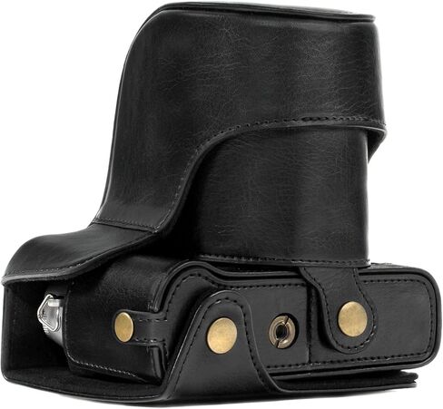 MegaGear Fujifilm X-T20 (16-50mm / 18-55mm Lenses), X-T10 Ever Ready Leather Camera Case and Strap, with Battery Access -Dark Brown- -MG577- in Kuwait