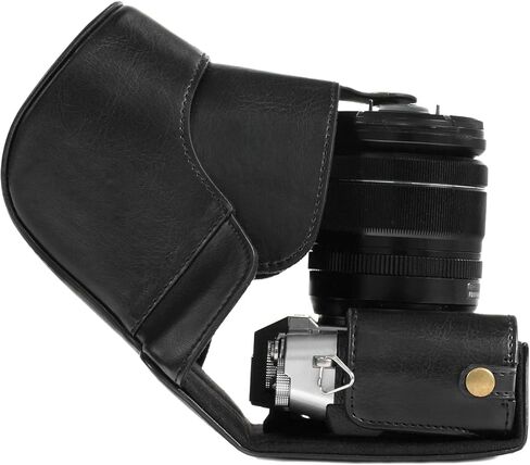 MegaGear Fujifilm X-T20 (16-50mm / 18-55mm Lenses), X-T10 Ever Ready Leather Camera Case and Strap, with Battery Access -Dark Brown- -MG577- in Kuwait