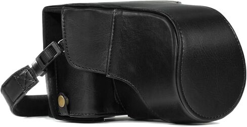 MegaGear Fujifilm X-T20 (16-50mm / 18-55mm Lenses), X-T10 Ever Ready Leather Camera Case and Strap, with Battery Access -Dark Brown- -MG577- in Kuwait