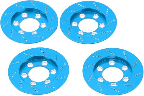 RC Car Adapter Disc, RC 4PCS Brake Disc for 1.9 Inch Wheel, Easy to Install for SCX10 90046 Axial, Improve the Appearance of the Car (Blue) in Kuwait