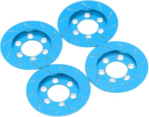 RC Car Adapter Disc, RC 4PCS Brake Disc for 1.9 Inch Wheel, Easy to Install for SCX10 90046 Axial, Improve the Appearance of the Car (Blue) in Kuwait