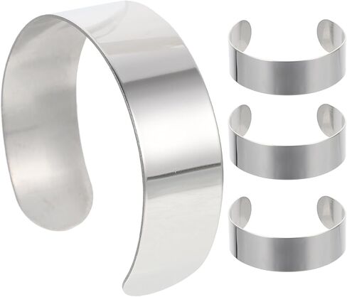 Tofficu 8pcs Coffic Cuff ، سوار كفة الكورب 20 ملم ، 304 سوار الفولاذ المقاوم للصدأ ، الفراغات السوار لصنع المجوهر in Saudi Arabia