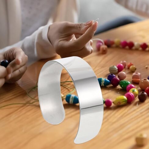 Tofficu 8pcs Coffic Cuff ، سوار كفة الكورب 20 ملم ، 304 سوار الفولاذ المقاوم للصدأ ، الفراغات السوار لصنع المجوهر in Saudi Arabia