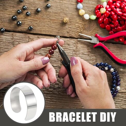 Tofficu 8pcs Coffic Cuff ، سوار كفة الكورب 20 ملم ، 304 سوار الفولاذ المقاوم للصدأ ، الفراغات السوار لصنع المجوهر in Saudi Arabia