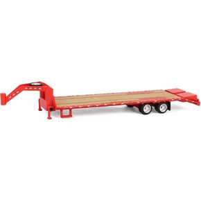 Greenlight 1/64 Gooseneck Trailer ، أحمر مع خطوط ريد آند بيضاء ، Hobby 30467 in Kuwait