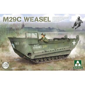Takom No.2168 1/35 Scale M29C Weasel طراز مركبة طراز بطراز برمائي مع نموذج بلاستيكي ثابت وشارات وشكل in Kuwait