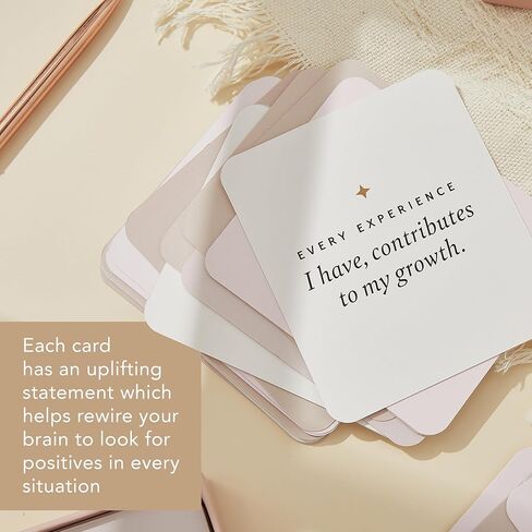 Affirmation Cards - Daily Affirmation for Positivity, Meditation Gifts, Stress Relief & Self Care Gifts, Manifestation Cards & Anxiety Relief, Health and Wellbeing for Women in Saudi Arabia