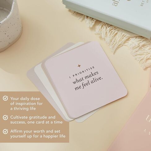 Affirmation Cards - Daily Affirmation for Positivity, Meditation Gifts, Stress Relief & Self Care Gifts, Manifestation Cards & Anxiety Relief, Health and Wellbeing for Women in Saudi Arabia