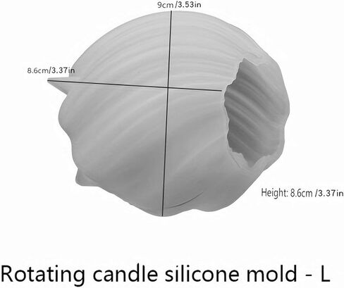Silicone Candle Molds, 3D Spiral Geometric Silicone Molds, Irregular Swirl Wave Design, Colorless, BPA Free, Silicone Molds for Candle Making, DIY, Resin, Wax, Soap, Clay Etc - Large in Saudi Arabia