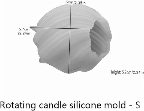 Silicone Candle Molds, 3D Spiral Geometric Silicone Molds, Irregular Swirl Wave Design, Colorless, BPA Free, Silicone Molds for Candle Making, DIY, Resin, Wax, Soap, Clay Etc - Large in Saudi Arabia