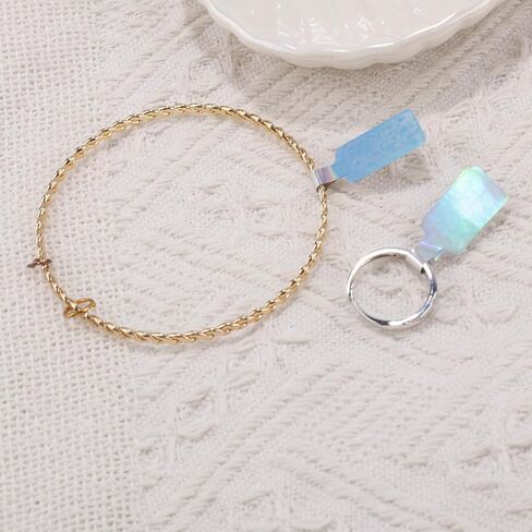 2 Rolls/1000pcs Jewelry Price Tags Stickers, Iridescent Paper Blank Jewelry Price Tag Label Self Adhesive Jewelries Tags Roll for Selling Bracelet Ring Earring Necklace Display in Saudi Arabia
