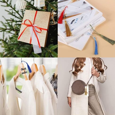 Acrylic Blank Bookmark, BetterJonny 30Pcs Clear Craft Book Markers with 36Pcs Colorful Tassels and 30Pcs Ropes Unfinished Transparent Rectangle Tags for DIY Projects and Present in Saudi Arabia