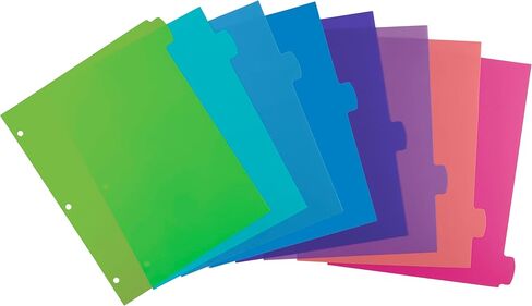 Avery Avery Date Binder Dividers مع علامات تبويب ، وكتابة 8-TAB وممثرة 3 مقاطعات رنين ، وألوان الباستيل (3 عبوات) in Saudi Arabia