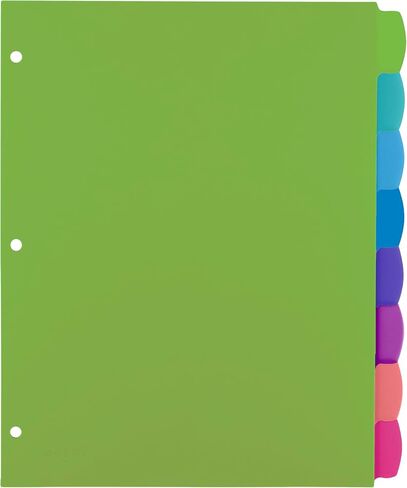 Avery Avery Date Binder Dividers مع علامات تبويب ، وكتابة 8-TAB وممثرة 3 مقاطعات رنين ، وألوان الباستيل (3 عبوات) in Saudi Arabia