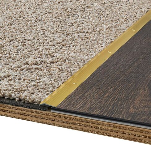M-D Building Products 78006 Fluted 7/8-Inch by 36-Inch Carpet Trim, Silver in Saudi Arabia