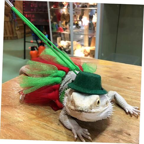 DECHOUS 1SET Lizard Harness Kit XMAS Tarned Leash Boughons و Charmeleons خفيفة الوزن مريحة للمشي في الهواء الطلق in Kuwait