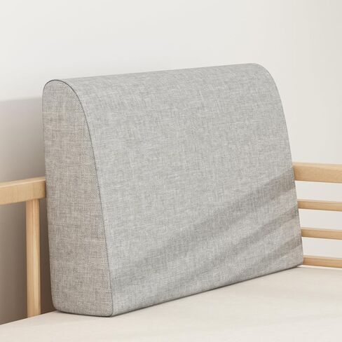 Couch Back Cushions Pillows, Wedge Pillow for Couch & Bed, Back Lumbar Support Pillow, High-Density Foam Backrest Cushion with Linen Cover for Back Pain Relief in Saudi Arabia