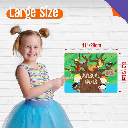 Preschool Busy Book, 30 Different Themes Activities Book, Montessori Learning Toy Educational Tool for Alphabet/Numbers/Color/Shapes/Animals/Weather/Holidays -Autism Sensory Toys for Boys & Girls in Kuwait