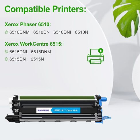 متوافق 6510 6515 وحدة الأسطوانة الصفراء (108R01419) استبدال Xerox Phaser 6510DNM 6510DN 6510DNI 6510N WorkCentre 6515DNI 6515DNM 6515DN 6515N PRINTER (الأصفر ، 1 pack) in Saudi Arabia