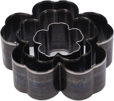 Leather Cutting Dies, Flower Shape Belt Hole Puncher, 3PCS Die Cutter 1.2in 2in 2.8in, Leather Punch Tools for Handmade Cutting Machine in Saudi Arabia