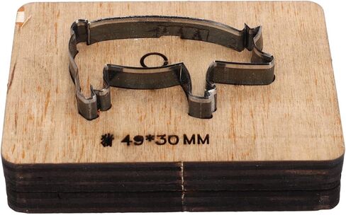 غاروسا جلد القطع يموت شكل خنزير DIY قطع الجلد ختم اللكم جلد لكمة القاطع 49x30mm للجلد قطعة قماش مصنوعة يدويا in Saudi Arabia