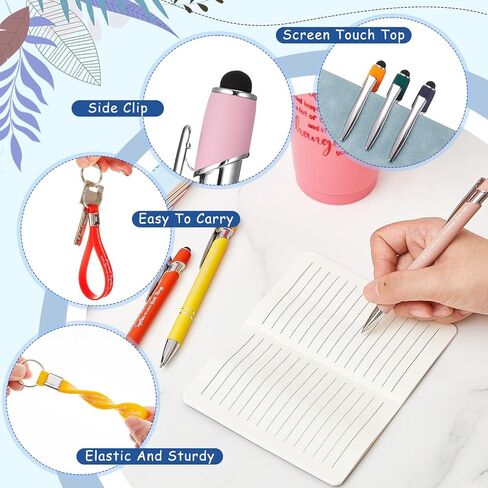 48 PCS فريق تقدير فريق الموظف 24 أوقية أكواب بلاستيكية ملهمة كبيرة مع الغطاء والقش محافظات محفوظات Ballpoins مجموعة مفاتيح مجموعة عيد الشكر هدايا عيد الميلاد (ملونة) in Kuwait