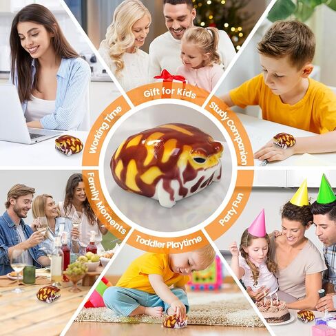Taba Squishy ، ألعاب Gecko Squeeze فائقة النعومة للأطفال البالغين ، تململ ألعاب التغذية الحسية للإجهاد. in Kuwait