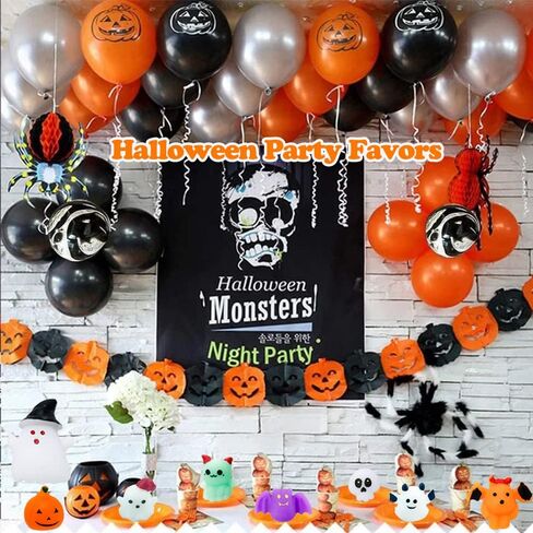 40PCS Halloween Mochi Squishy Toys Squishies Halloween Toys for Kids Girls Boys Adults Party Favors Trick or Treat Bags Gift in Saudi Arabia