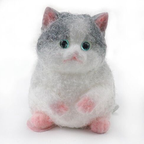 Squishies Fluffy Cat Fidget Toys للبالغين ، ألعاب Cat Cat Leating المصنوعة يدويًا لحساب التوحد ، هدية عيد ميلاد Cat Toys للبنين والبنات in Kuwait