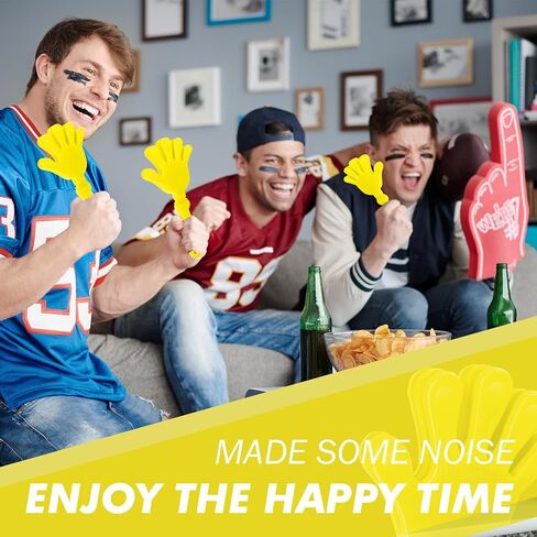 100 PCS Hand Clappers Noisemakers 7.5 بوصة Clappers Noisemakers Clappers Hand Clappers for Andy Mays Game Football Events Heaits Supplies Football Football Football (Black) in Saudi Arabia