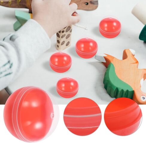 50Pcs Translucent Macaron Color Shells, 1.5in Empty Vending Machine Capsules, PP Color Round Capsules Bulk, Small Plastic Container for Easter Party Favors Themed in Saudi Arabia
