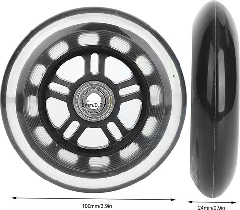 Caster Wheels, 4 Inches Chair Casters Replacement Industrial Casters Push Cart Wheels Office Chair Casters for Small Carts Furniture Hardware Trolley in Saudi Arabia