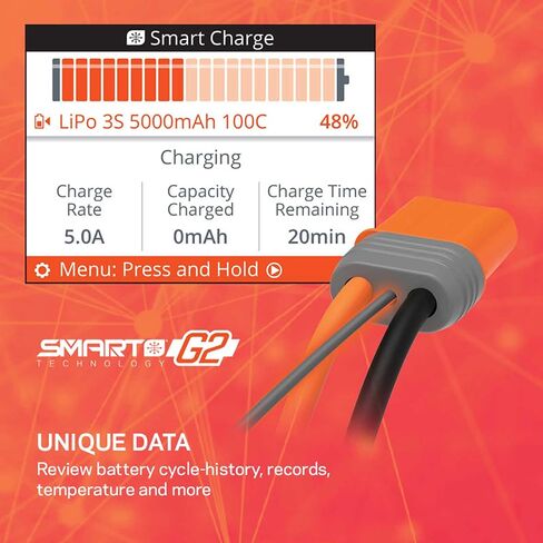 SPEKTRUM Accessories SMART PORESTAGE 3S AIR BUNDLE: G2 2200MAH 3S LIPO IC3 & S155 Charger ، SPMXPSA400 in Kuwait